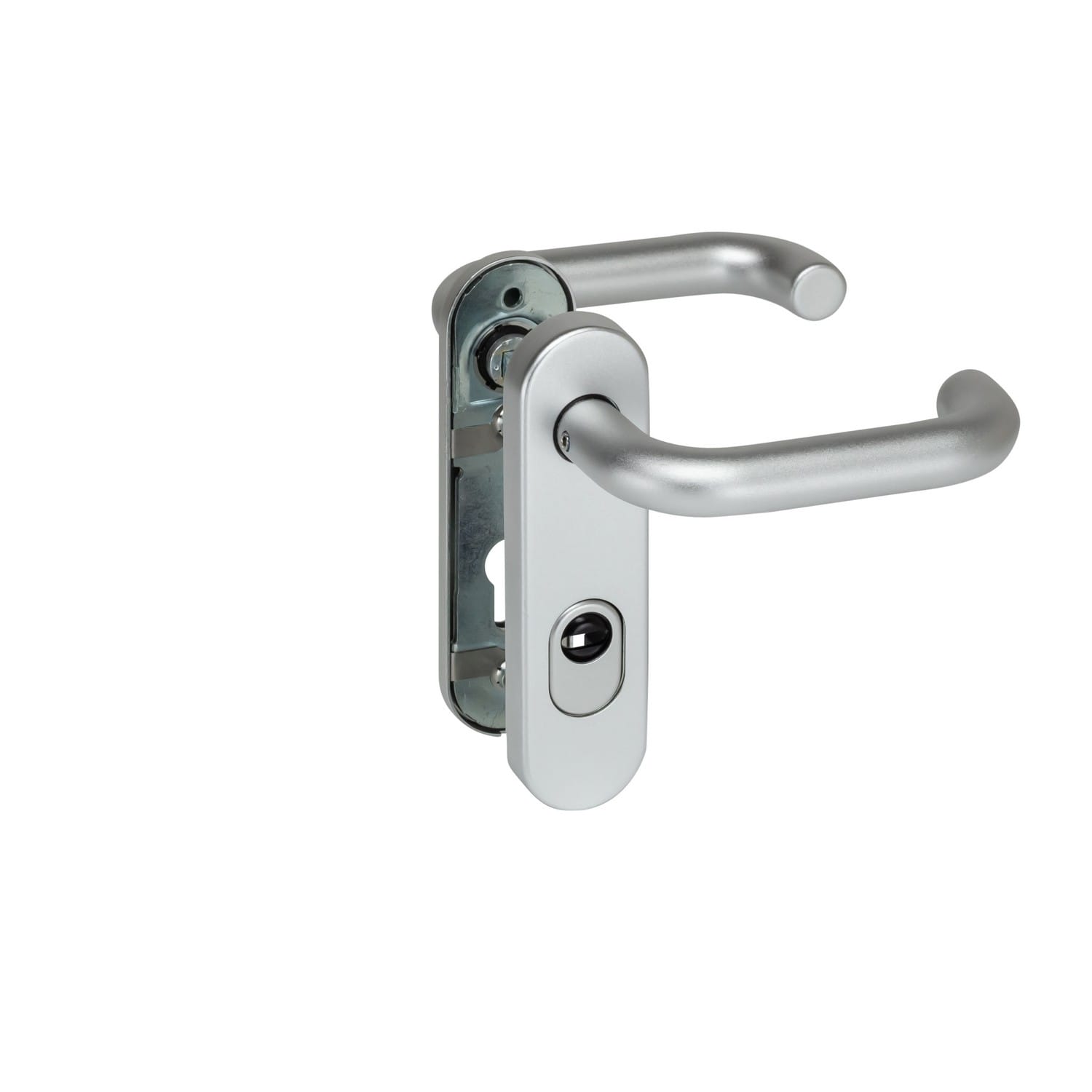 Hörmann Sicherheits-Drückergarnitur ES 1 (FS) Kurzschild PZ, Aluminium BILD 1