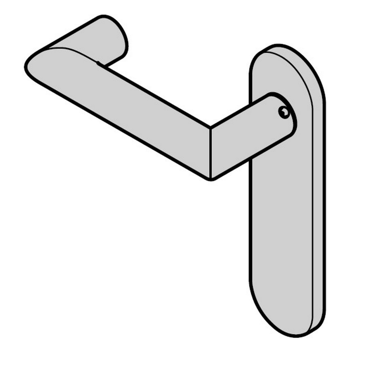 Hörmann Halbgarnitur D-330 (FS) Kurzschild blind, Aluminium BILD 1