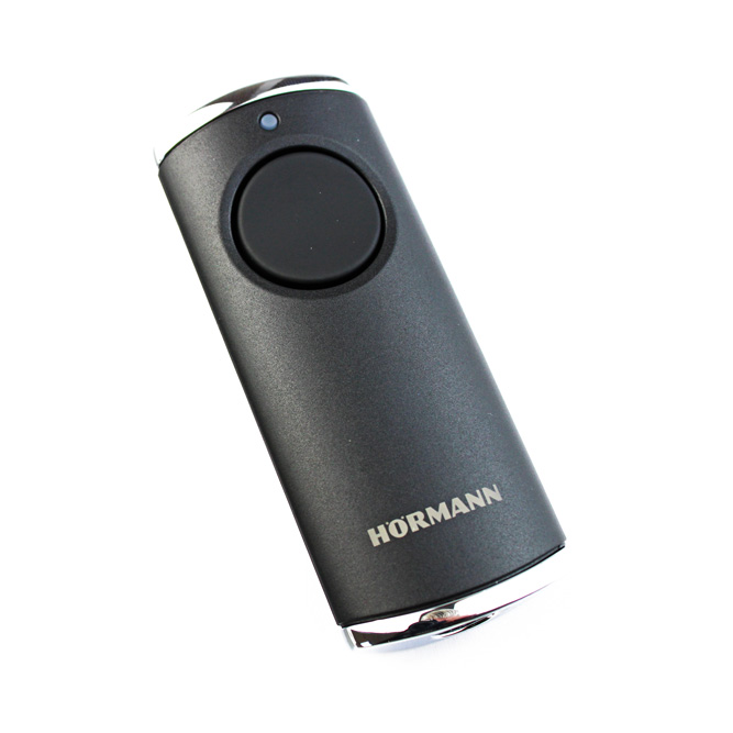 Hörmann Handsender HS 1 BS (1‑Taste), schwarz/chrom 868 MHz BiSecur für Antriebe BILD 1