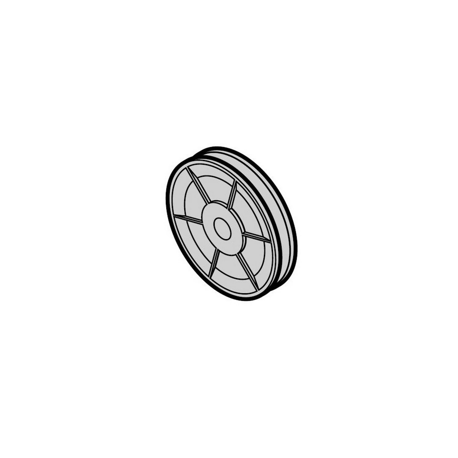 Hörmann Seilumlenkrolle Ø 78mm, schwarz für Sektionaltor / 3047251 BILD 9