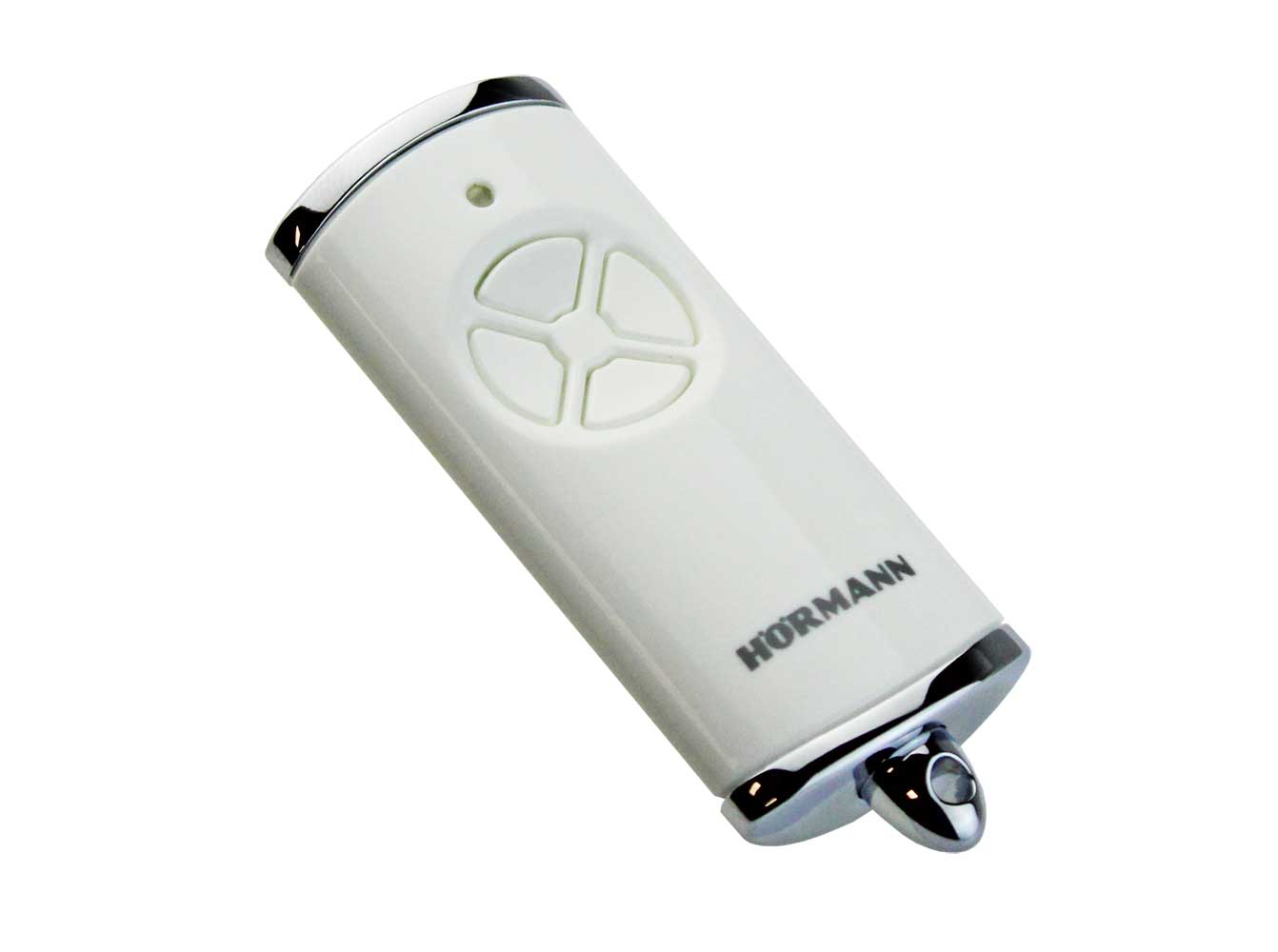 Hörmann Handsender HSE 4 BiSecur (868 MHz), hochglanz weiß/chrom für Antriebe BILD 1