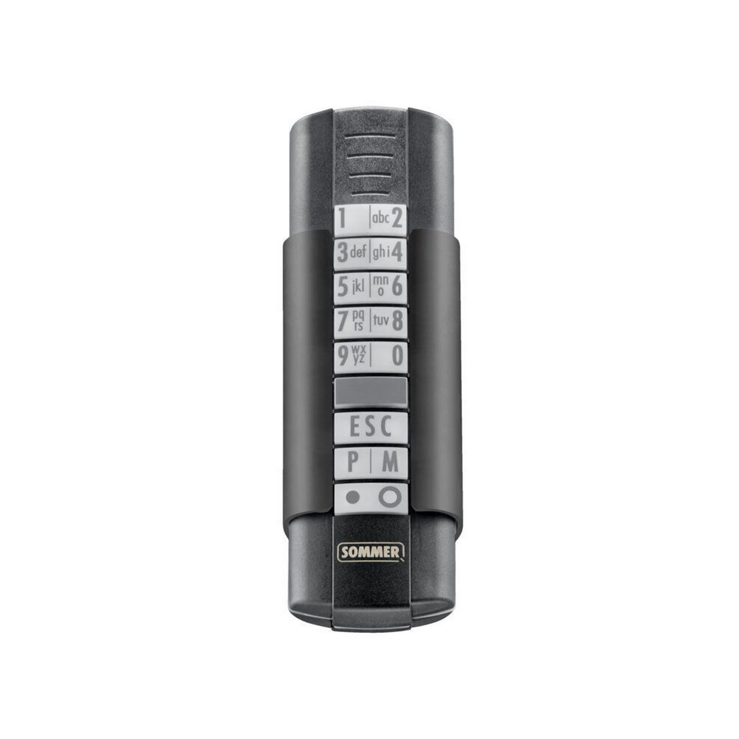 Sommer 12-Befehl-Handsender Telecody+, Schwarz/Schwarz / S1021200039