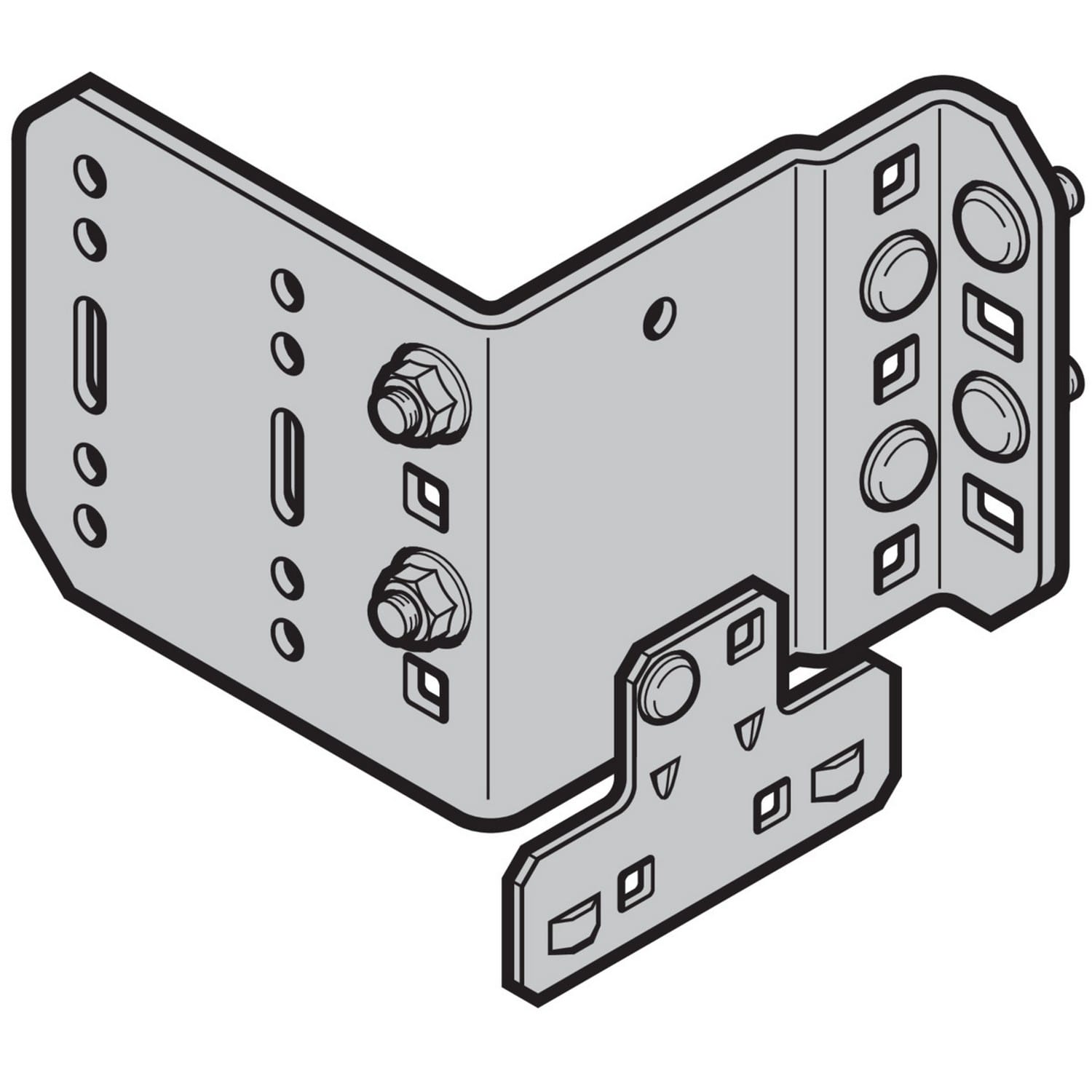 Hörmann Knotenblech Beschlagsart L1,LD1, links für Industrie-Sektionaltor BILD 1