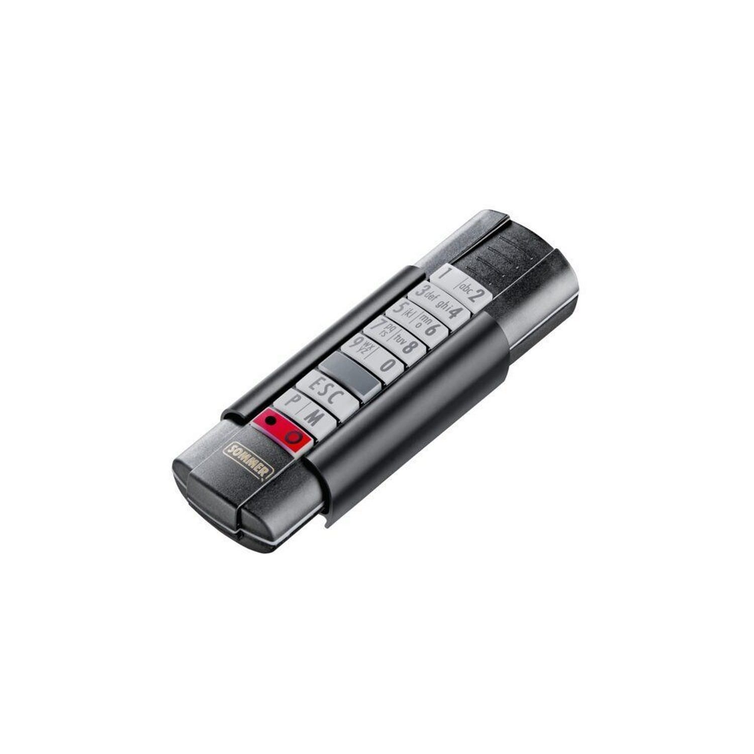Sommer Handsender Telecody Courier, Schwarz/Schwarz / S1282900013