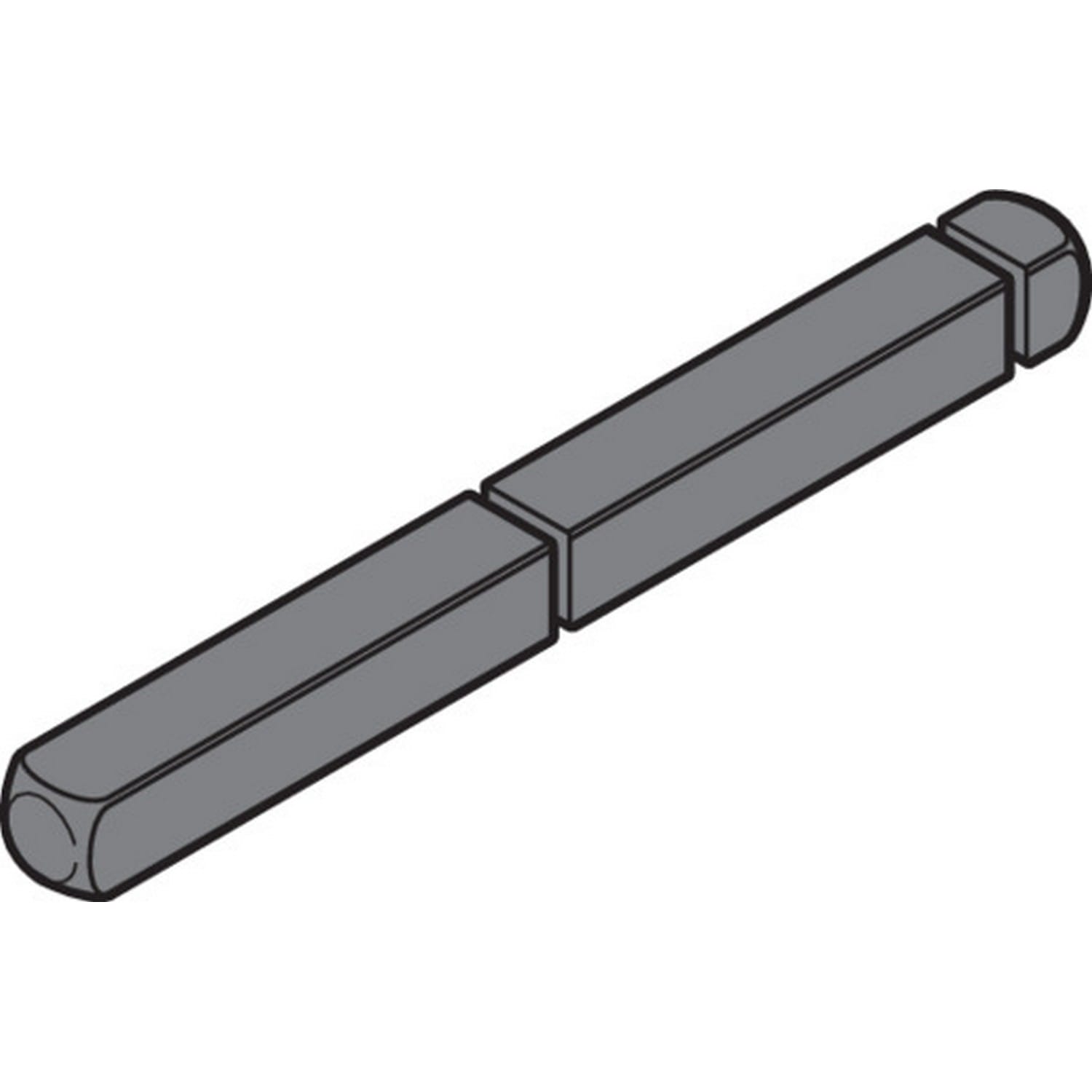 Hörmann Panikstift L = 45 - 70, Bautiefe 67 für Industrie-Sektionaltor BILD 1
