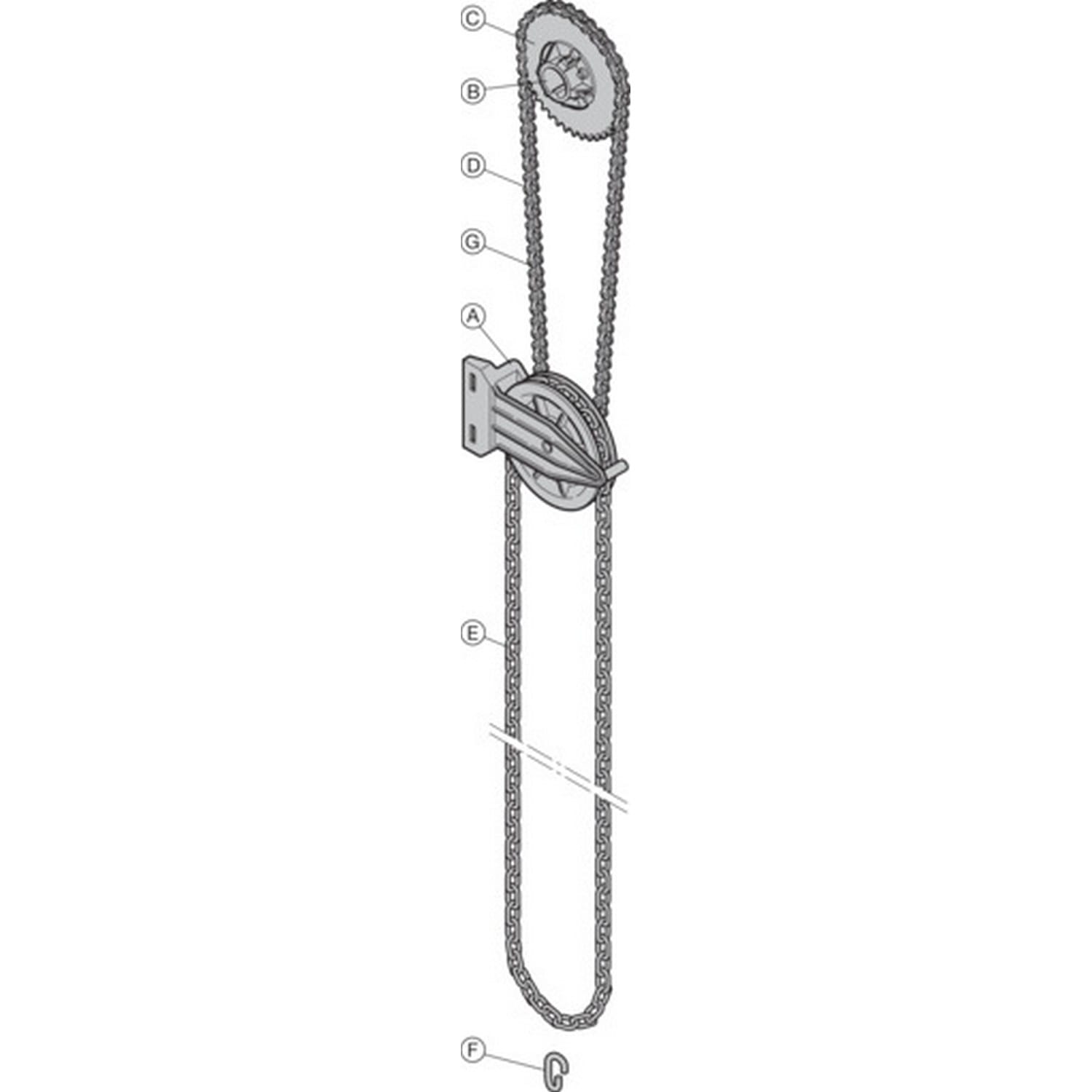 Hörmann Rollenkette 1029mm lang für Industrie-Sektionaltor / 3076885 BILD 1