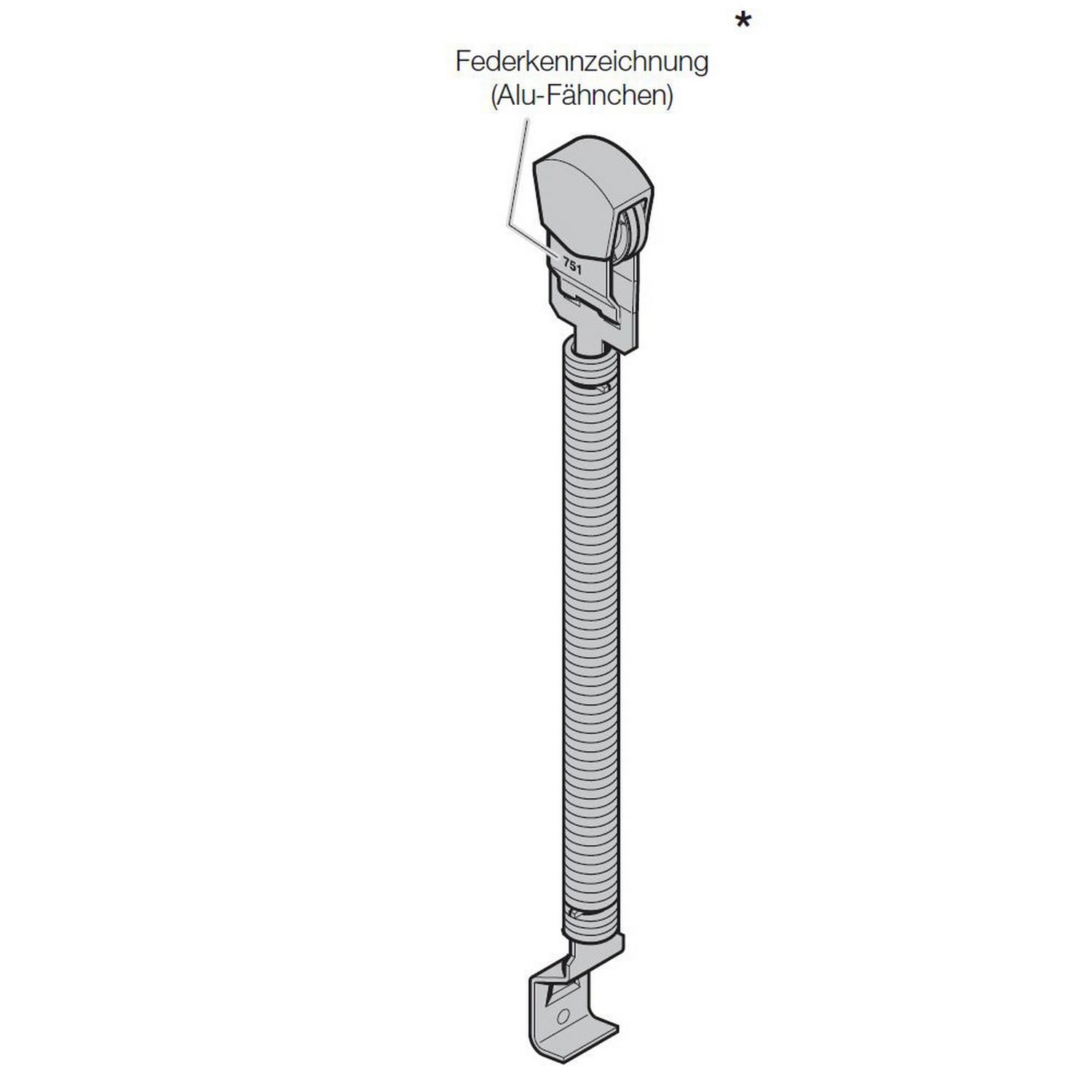 Hörmann Zugfederpaket Typ 1, Nr. 763, Länge: 919mm für Sektionaltor BILD 9