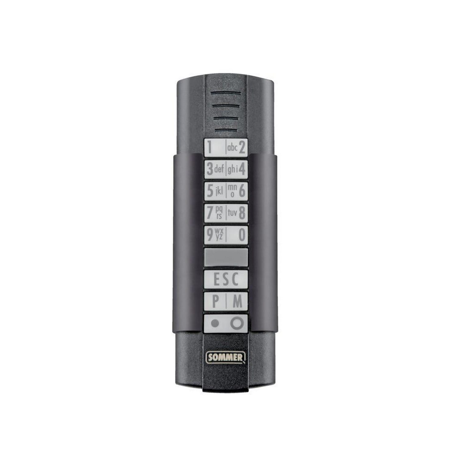 Sommer 12-Befehl-Handsender Telecody+, Schwarz/Schwarz / S1021200039