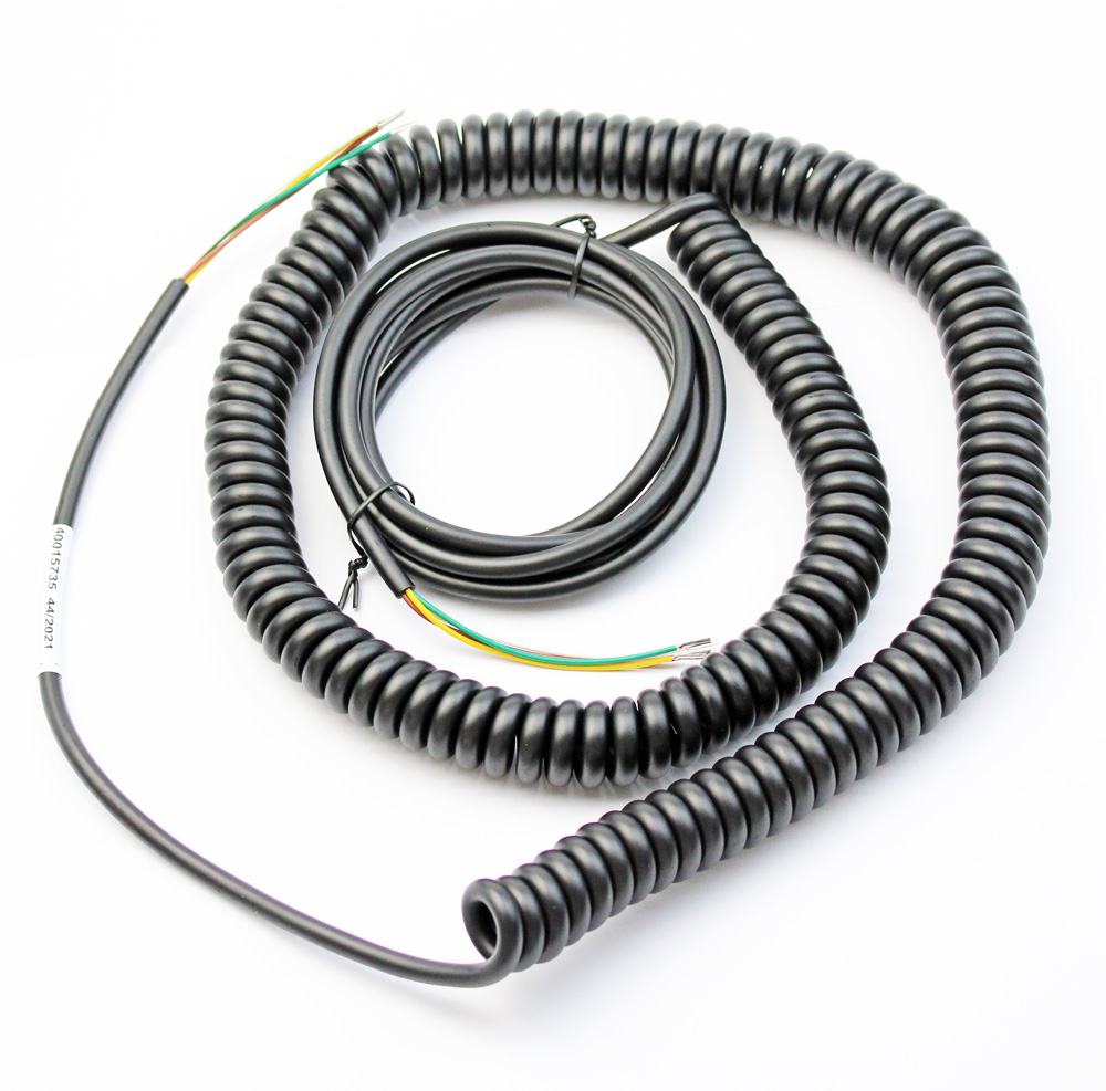 GfA Spiralkabel 4-adrig gestreckt max. 4 m, schwarz  für Industrie-Sektionaltor BILD 1