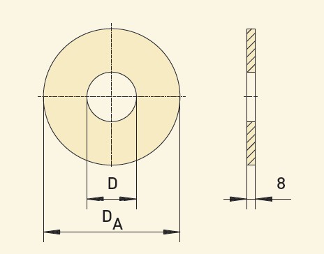 GfA Ronden  D 30 mm, DA 166 mm für Siederohr / 40000681