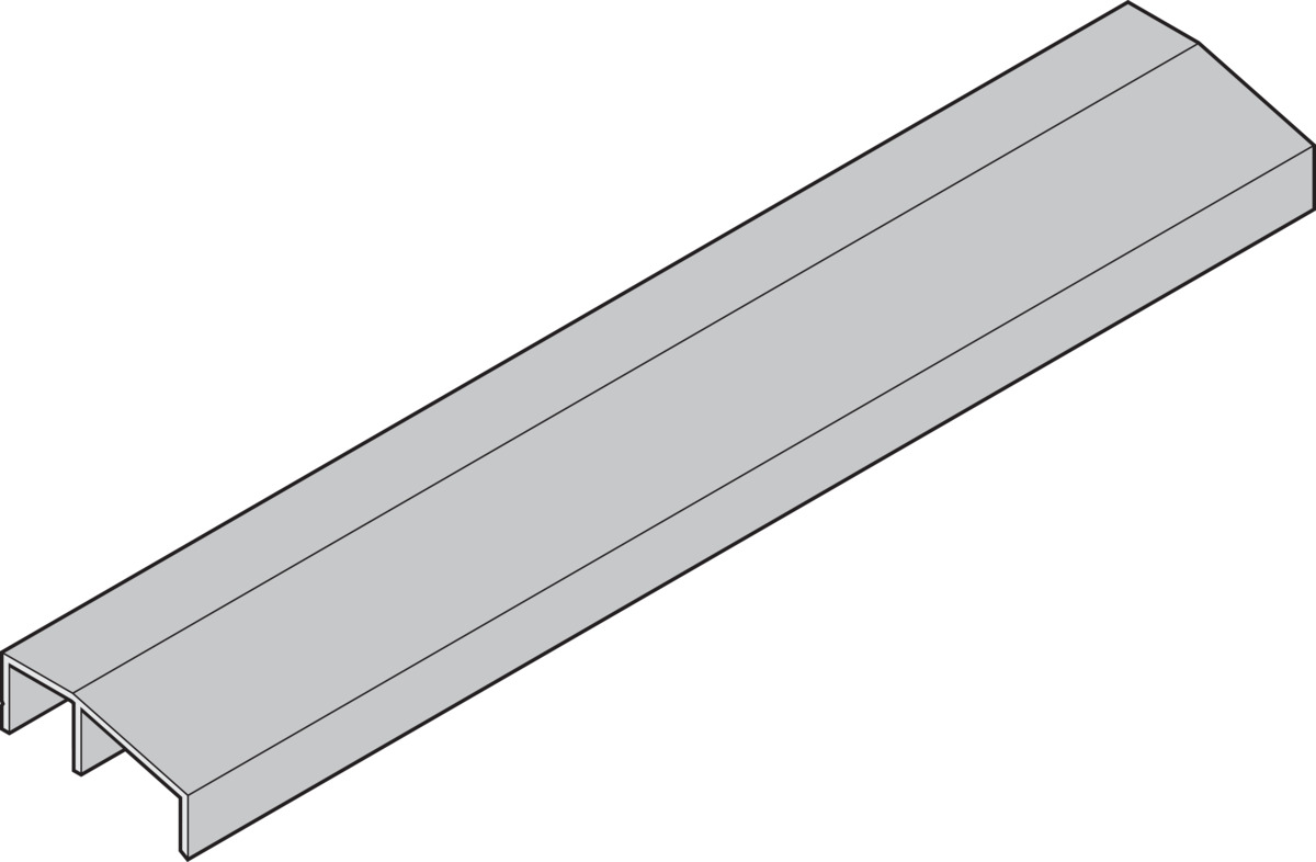 Hörmann Regenleiste auf Zarge Öffnungsseite steckbar Aluminium 1000mm BILD 1
