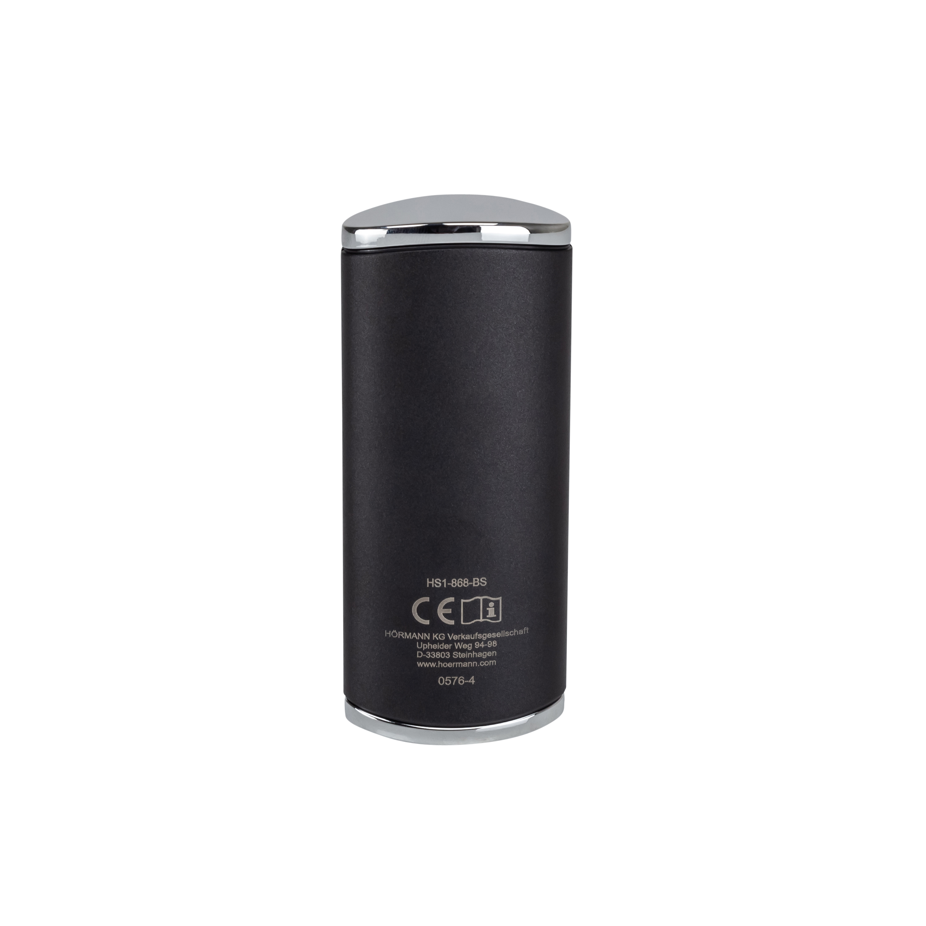 Hörmann Handsender HS 1 BS (1‑Taste), schwarz/chrom 868 MHz BiSecur für Antriebe BILD 3