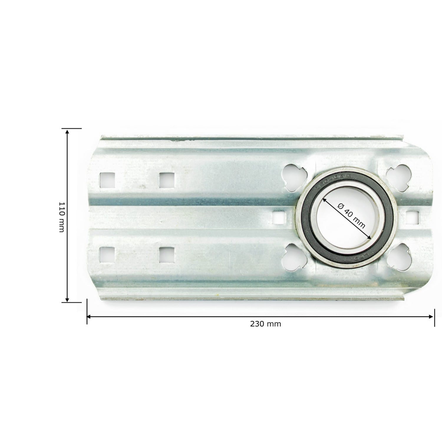 Hörmann Wellenhalter (232mm) für Torsionsfederwellen für Industrie-Sektionaltor BILD 2