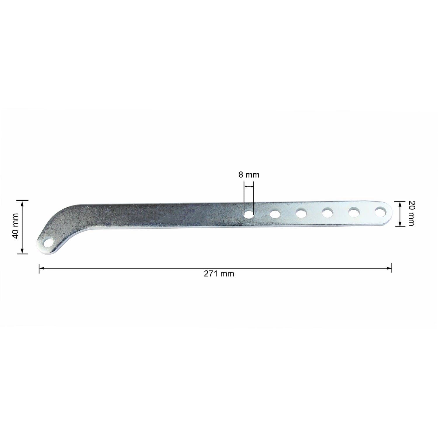 Hörmann Tormitnehmer, gebogen 271mm lang für Führungsschiene für Torantriebe BILD 4