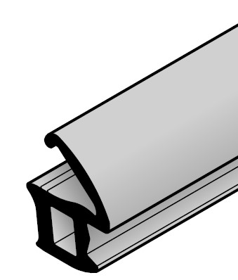 Hörmann T30 Zargendichtung P113 Länge: 7500mm, schwarz für Türen / 479306 BILD 1