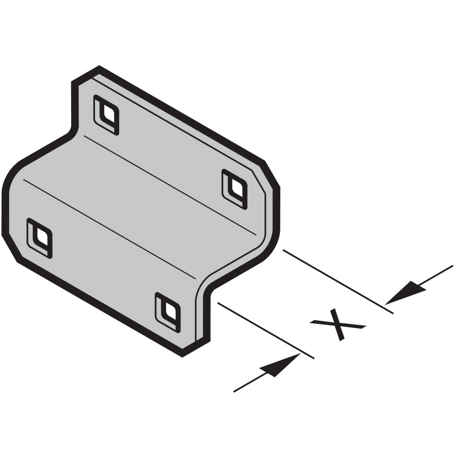 Hörmann Stützwinkel für Konsole, x = 19mm für Industrie-Sektionaltor BILD 1