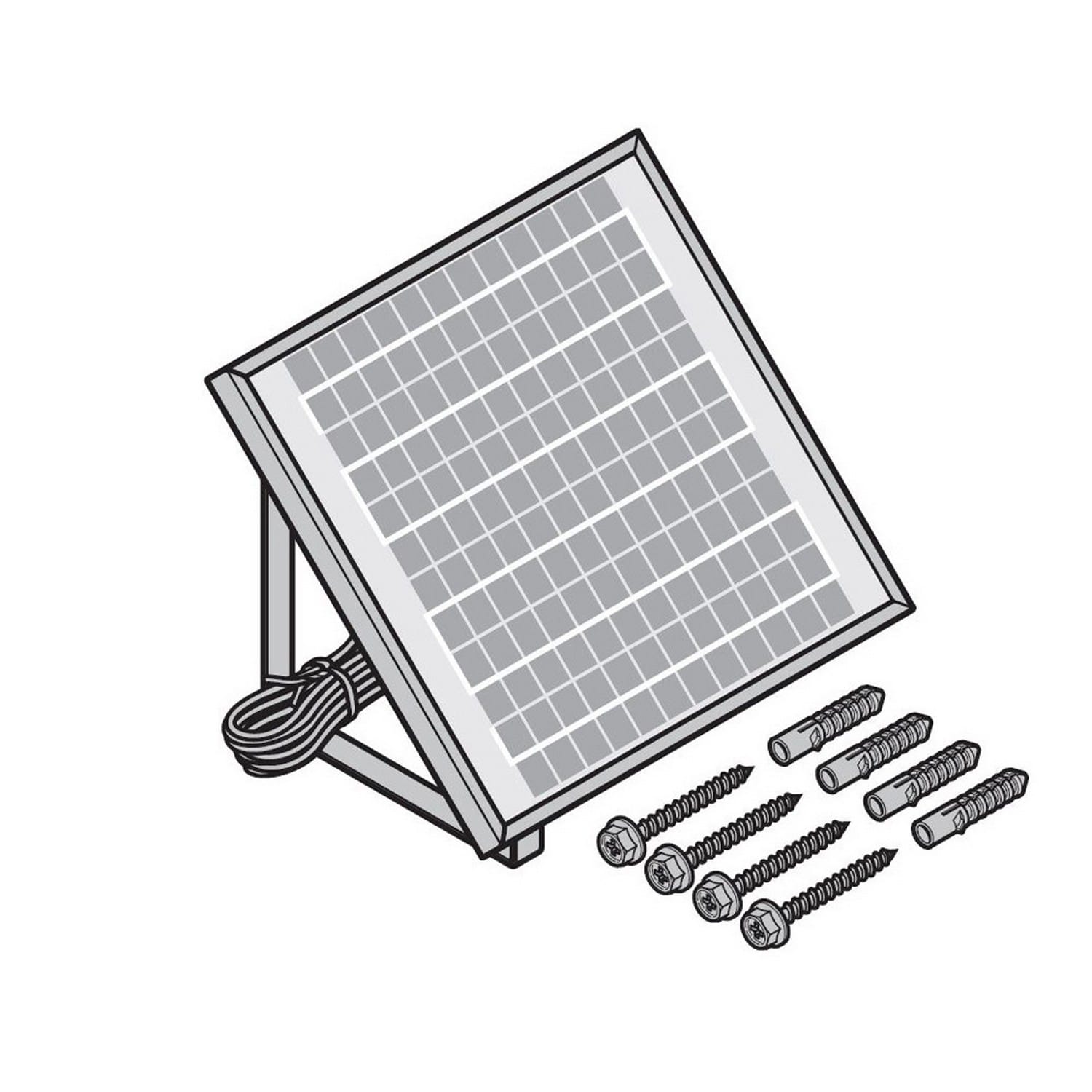 Hörmann Solarmodul SM24-1, 10m Anschlussleitung + Zubehör für Garagentorantriebe BILD 1